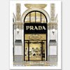 Prada in Gold Unframed Art Print