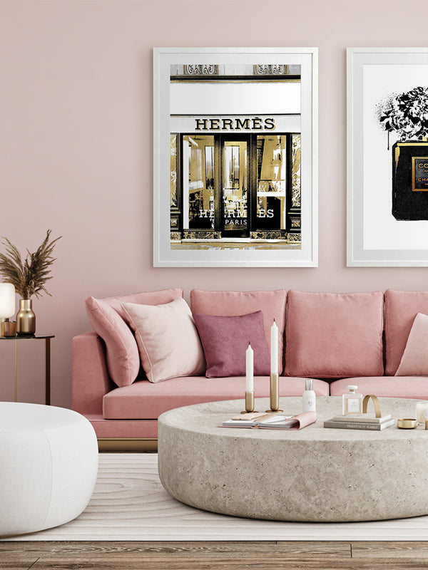 Hermes in Gold Framed Art Print | Lifestyle