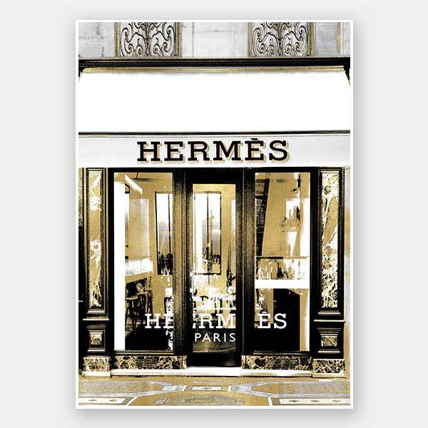 Hermes in Gold Unframed Art Print