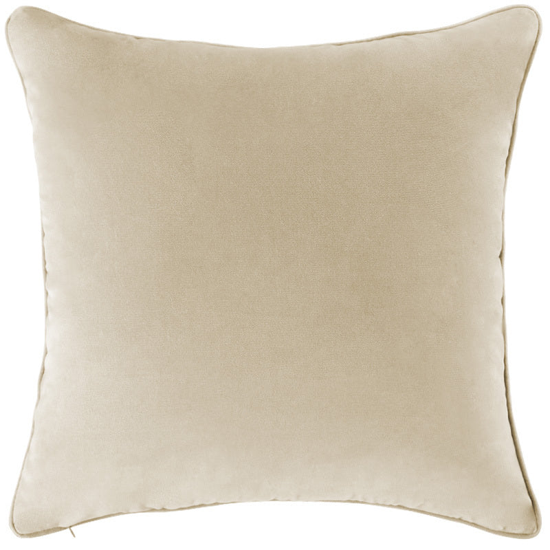 Vanilla Cream Oversize Cushion Buy Neutral Velvet and Boucle Decorative Pillows By Urban Road