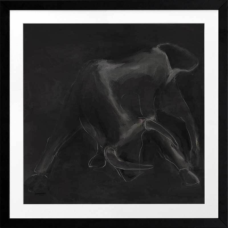 Contours Charge Framed Art Print