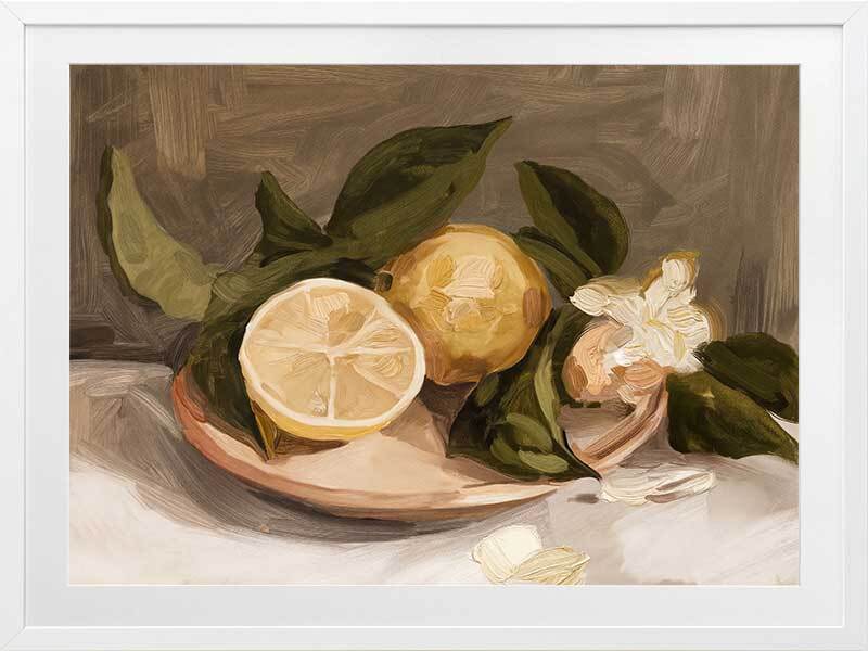 Lemon Harvest Framed Art Print