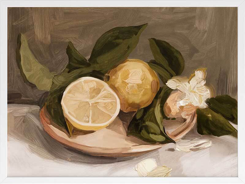 Lemon Harvest Framed Art Print