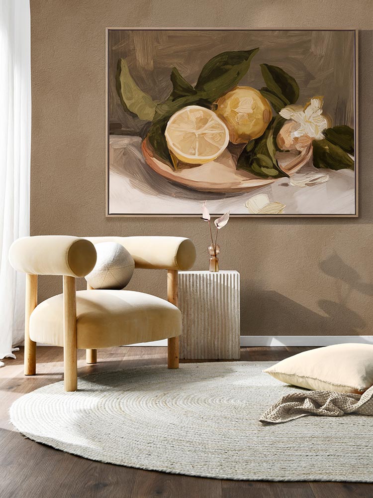 Lemon Harvest Canvas Art Print | Lifestyle
