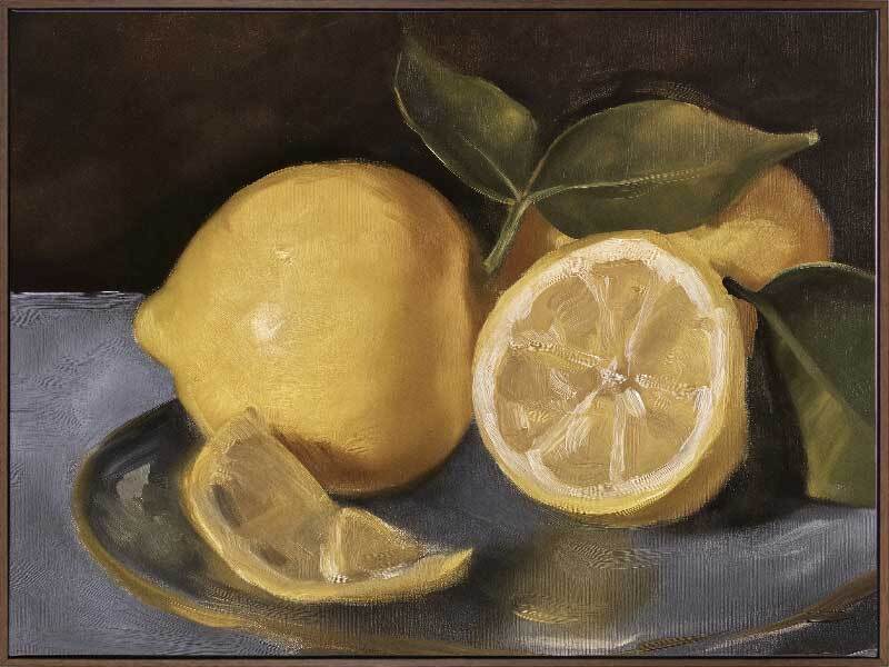 Still Life Lemons Canvas Art Print