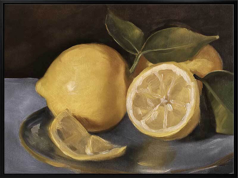 Still Life Lemons Canvas Art Print