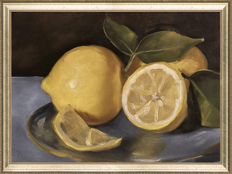 Still Life Lemons Canvas Art Print