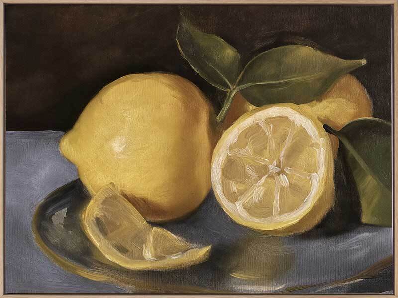 Still Life Lemons Canvas Art Print