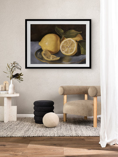 Still Life Lemons Framed Art Print | Lifestyle