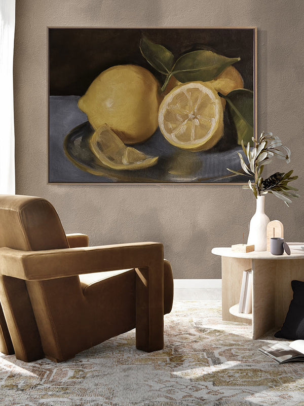 Still Life Lemons Canvas Art Print | Lifestyle