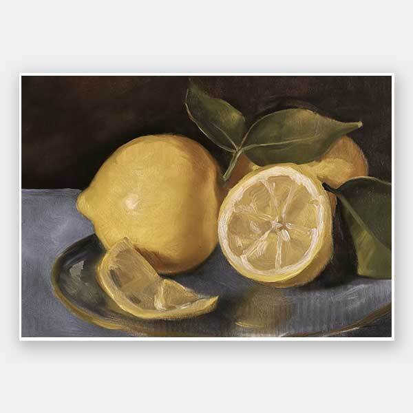 Still Life Lemons Unframed Art Print