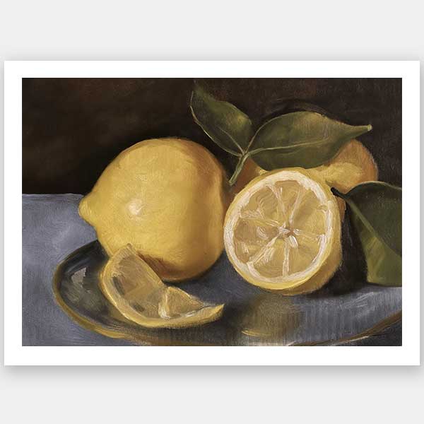 Still Life Lemons Unframed Art Print