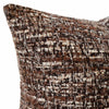 The Monarch Square Multicolour Cushion by Urban Road (50x50cm) features a luxury mottled, tweed-like pattern in brown, black, and white woven fabric. Ideal for elevating your interior style, shown against a plain white background.