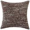 The Monarch Square Multicolour Cushion by Urban Road (50x50cm) features a luxury mottled, tweed-like pattern in brown, black, and white woven fabric. Ideal for elevating your interior style, shown against a plain white background.