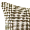 The Urban Road Beaumont Rectangle Houndstooth Green Cushion (80x40cm) features a stylish houndstooth pattern, adding texture and sophistication to your space.