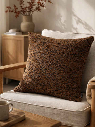 Auburn Square Rust Cushion - 50X50cm | Lifestyle