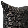 The Urban Road Nightshade Rectangle Faux Snakeskin Cushion (90x30cm) features a dark gray and black pebble-textured surface, ideal for bringing sophisticated modern style to your home décor.