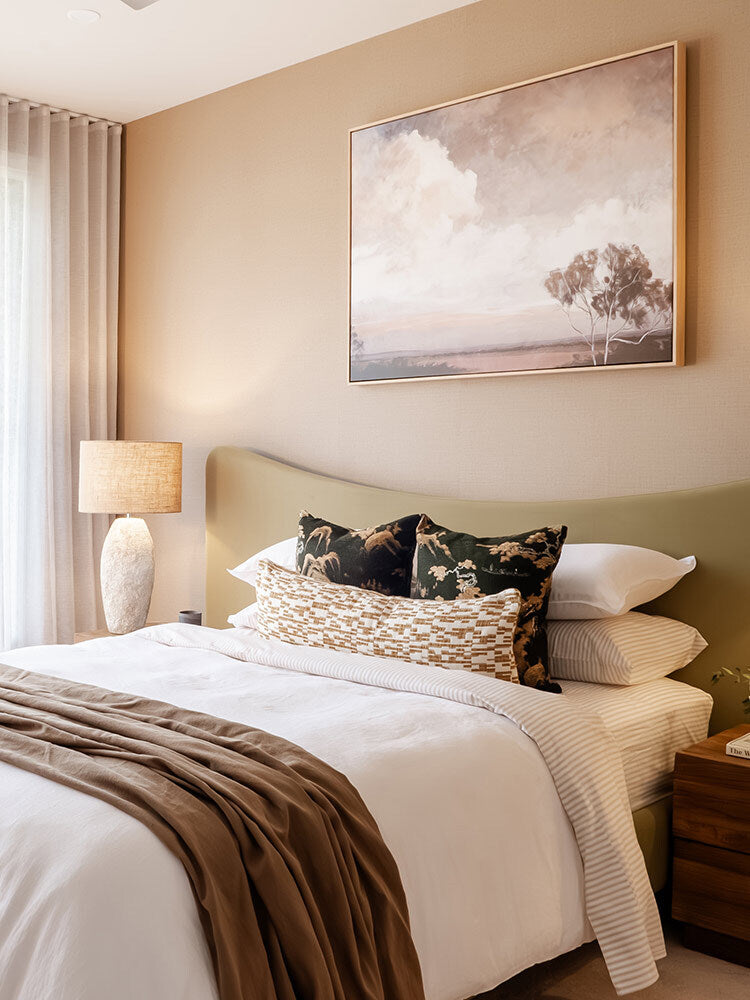 Rye Rectangle Neutral Cushion - 90X30cm | Lifestyle