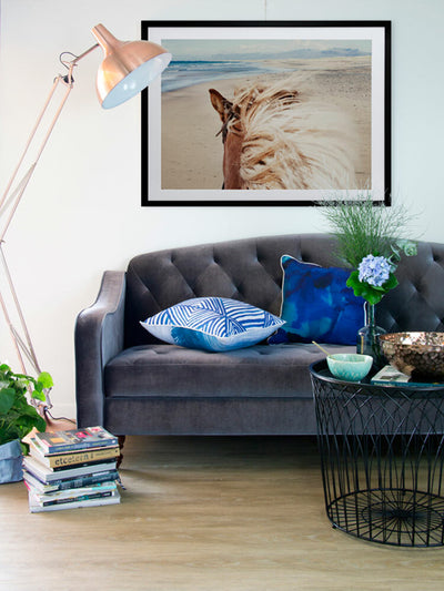 Beach Horse Framed Art Print | Lifestyle