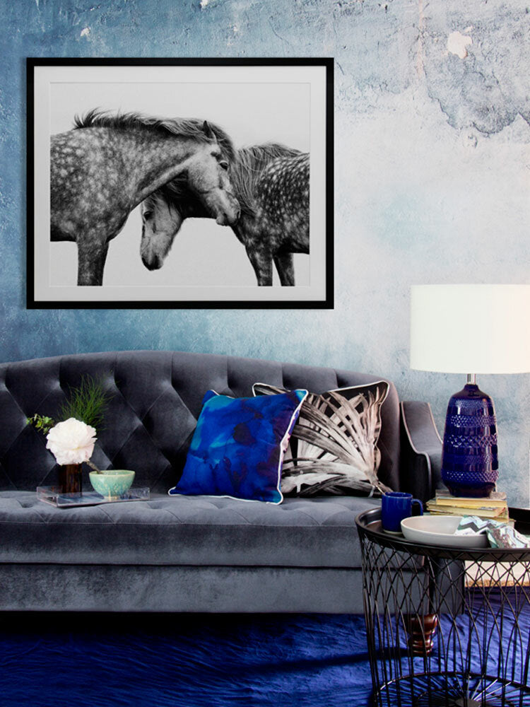 Spotted Horses Framed Art Print | Lifestyle