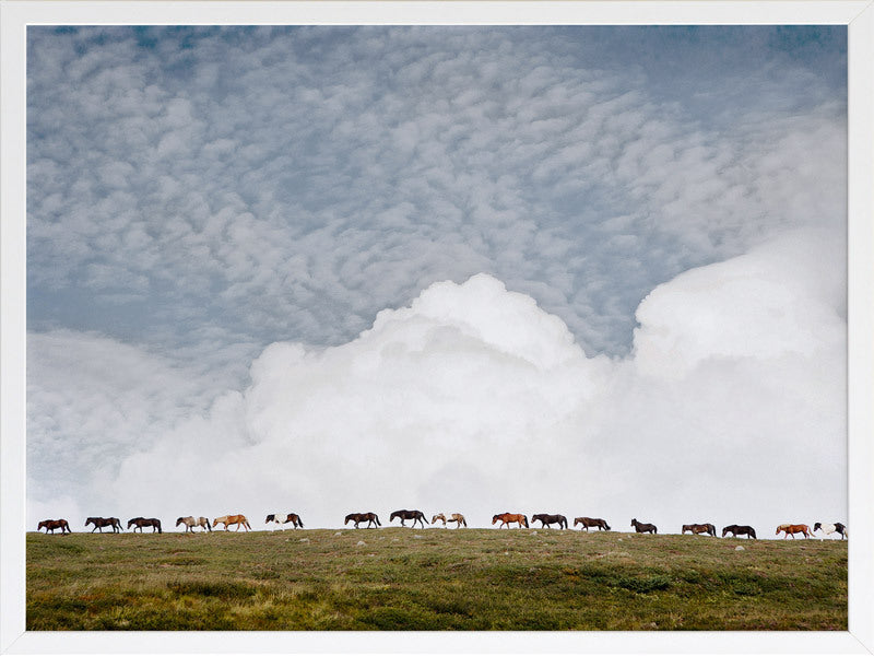 Line Dance Framed Art Print