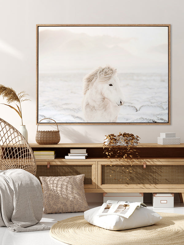 Snow Storm Canvas Art Print | Lifestyle