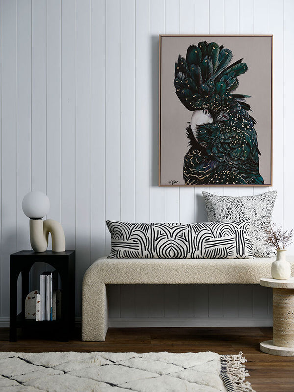 Rosie Nude Grey Canvas Art Print | Lifestyle