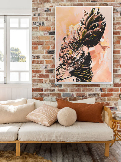 Dawn Peach Canvas Art Print | Lifestyle