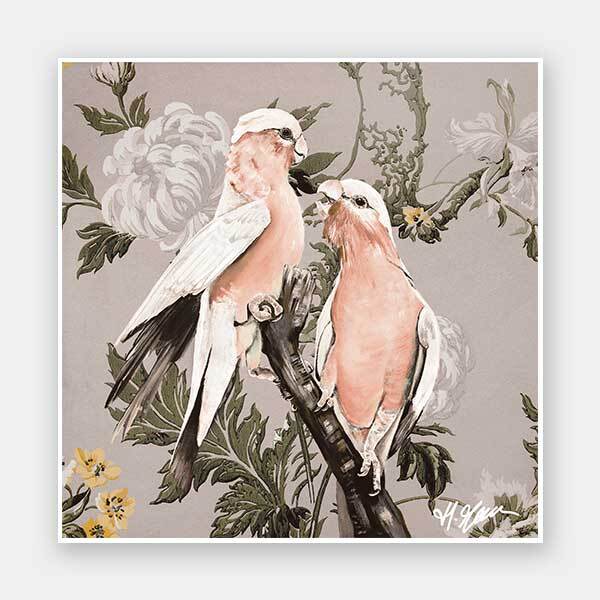 Galahs Muted Pink Unframed Art Print