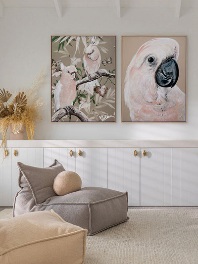 Moluccan Cockatoo Canvas Art Print | Lifestyle
