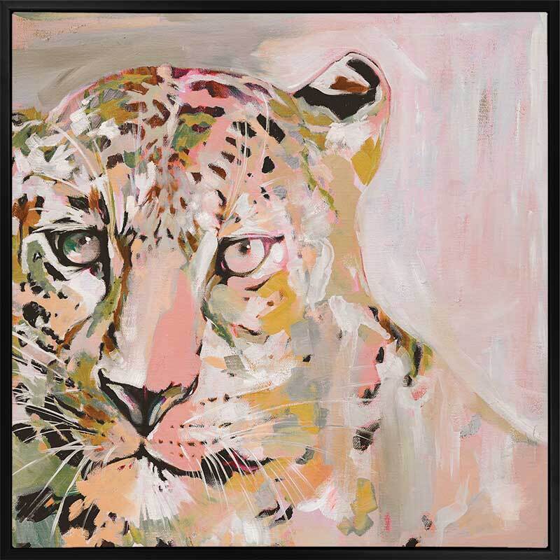 Stay With Me Muted Pink Canvas Art Print