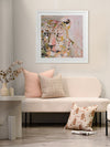 Stay With Me Muted Pink Framed Art Print | Lifestyle