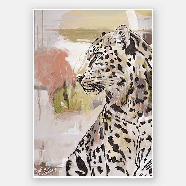 Resurrected Romance Khaki Unframed Art Print