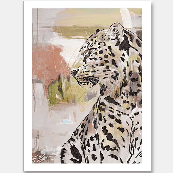 Resurrected Romance Khaki Unframed Art Print