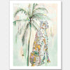 Take Me Away Muted Blue Unframed Art Print