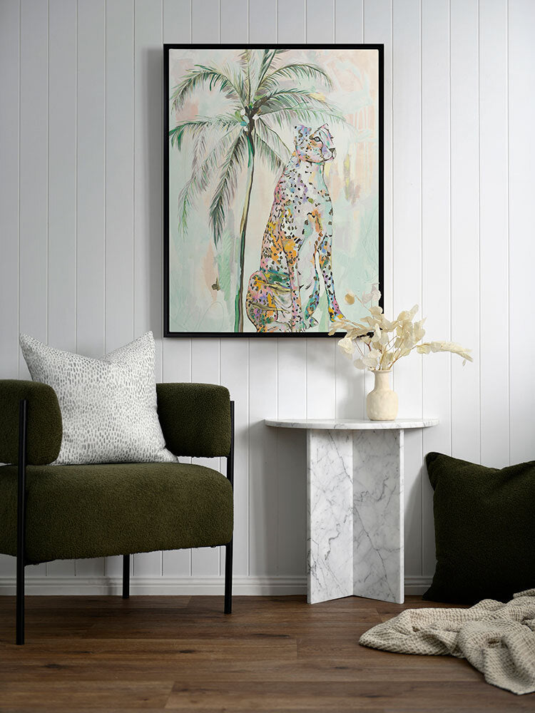 Take Me Away Muted Blue Canvas Art Print | Lifestyle