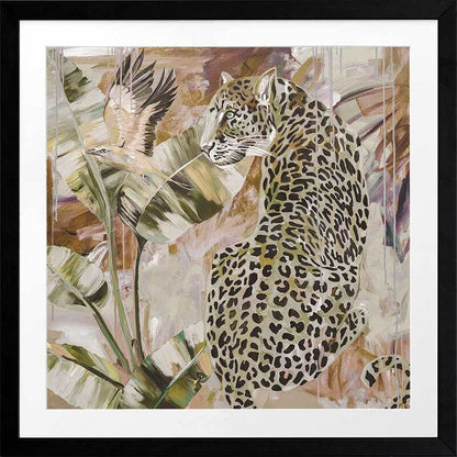 Distant Longing Khaki Framed Art Print