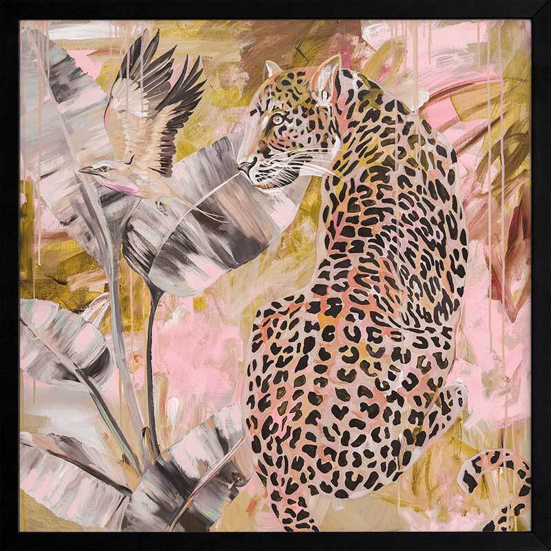 Distant Longing Pink Framed Art Print