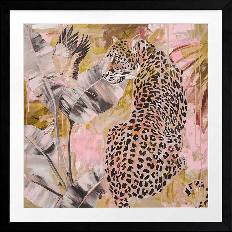 Distant Longing Pink Framed Art Print