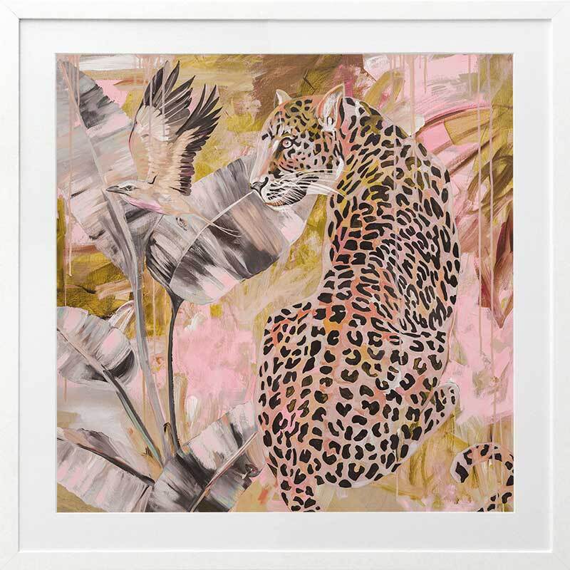 Distant Longing Pink Framed Art Print