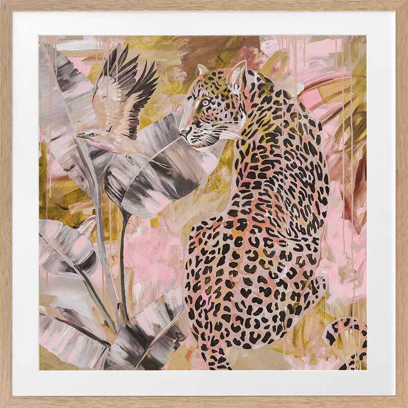 Distant Longing Pink Framed Art Print