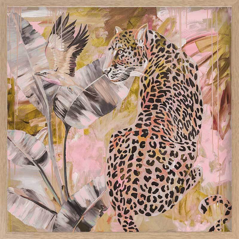 Distant Longing Pink Framed Art Print