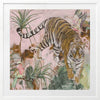 Jungle Boogie Pink Khaki Framed Art Print