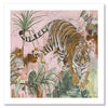 Jungle Boogie Pink Khaki Unframed Art Print