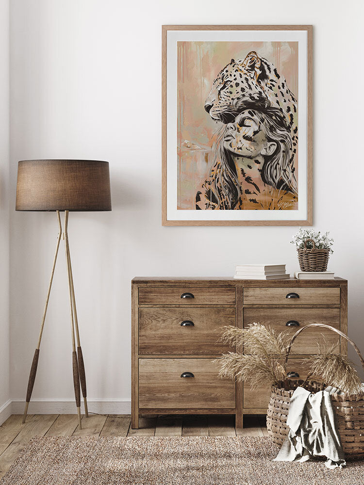 Protect Your Peace Pastel Framed Art Print | Lifestyle