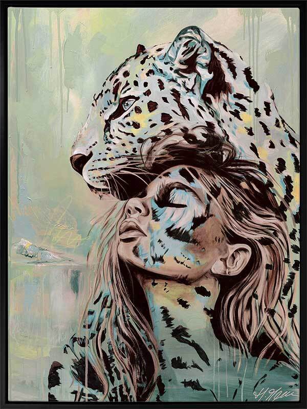 Protect Your Peace Teal Canvas Art Print