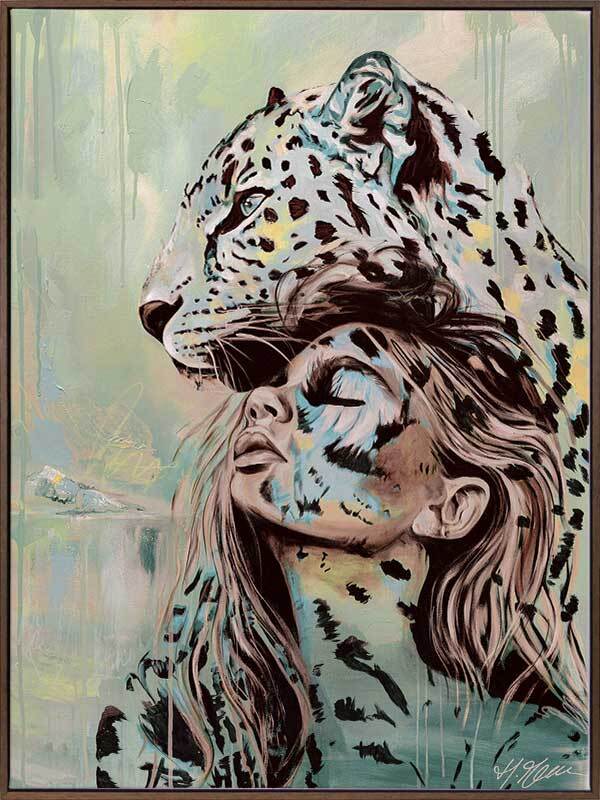 Protect Your Peace Teal Canvas Art Print