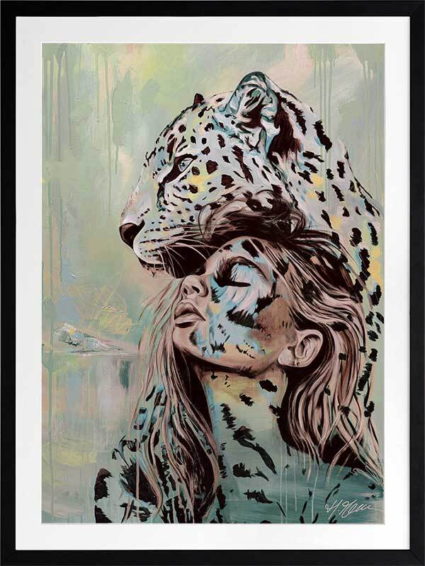 Protect Your Peace Teal Framed Art Print