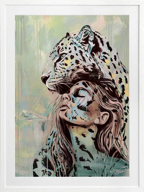 Protect Your Peace Teal Framed Art Print