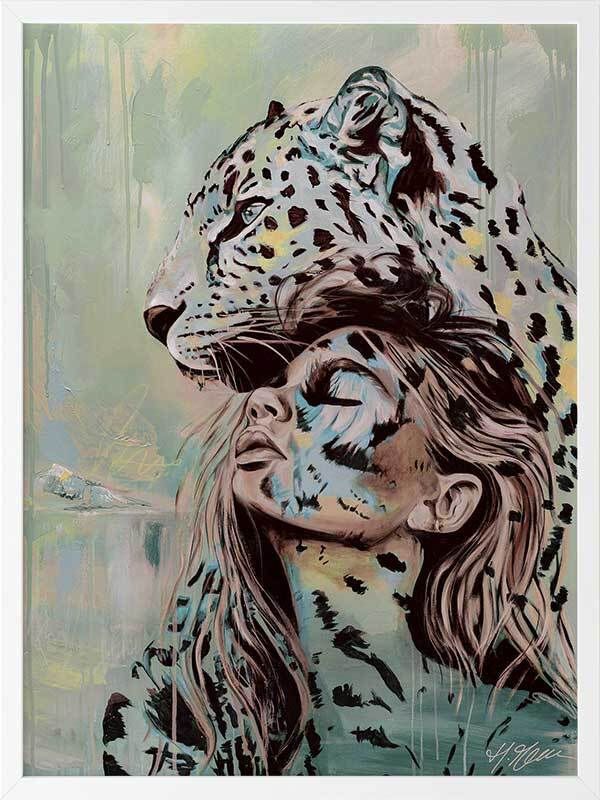 Protect Your Peace Teal Framed Art Print